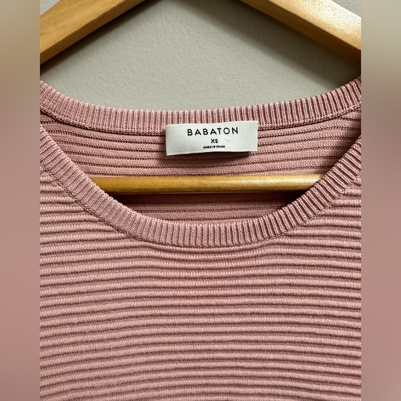 Babaton Pink Ribbed Tank Top - Picture 2 of 5